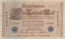 Allemagne 1000 Mark Brun numérotation verte - 1910 - 7 chiffres variés série B