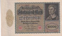 Allemagne 10000 Mark - Portrait homme par Durer - 1922 - Série J