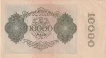 Allemagne 10000 Mark - Portrait par Durer - 1922 - S&eacute;rie U - P.72