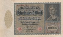 Allemagne 10000 Mark Portrait homme par Durer - 1922 - TTB +  - P.70