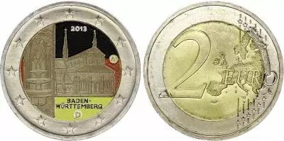 Allemagne 2 Euros - Bade-Wurtemberg - Coloris�e - Ateliers vari�s - 2013