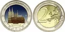Allemagne 2 Euros - Cathédrale de Cologne - Colorisée - G Karlsruhe - 2011
