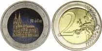 Allemagne 2 Euros - Cathédrale de Cologne - Colorisée - J Hambourg - 2011