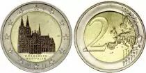 Allemagne 2 Euros - Cathédrale de Cologne - Colorisée - J Hambourg - 2011