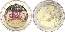 Allemagne 2 Euros - Traité de l\'Elysée - Colorisée - D (Munich) - 2013