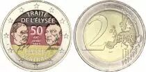 Allemagne 2 Euros - Traité de l\'Elysée - Colorisée - D (Munich) - 2013