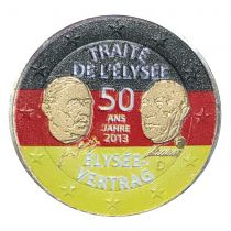 Allemagne 2 Euros - Traité de l\'Elysée - Colorisée - F (Stuttgart) - 2013