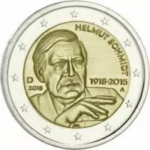 Allemagne 2 Euros Commémo. Allemagne 2018 - Helmut Schmidt