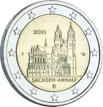 Allemagne 2 Euros Comm&eacute;mo. Allemagne 2021 - Saxe-Anhalt - Cath&eacute;drale de Magdebourg