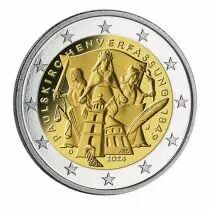 Allemagne 2 Euros Commémo. UNC - 175 ans de la Constitution de l?Église Saint-Paul (atelier indifférent.)