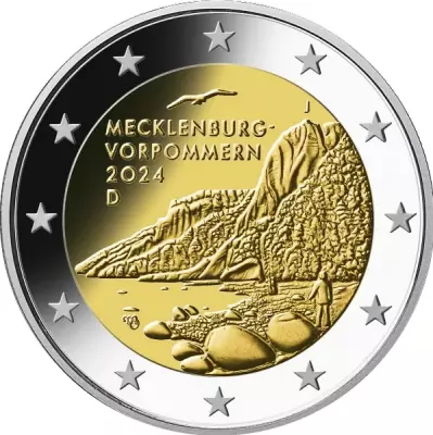 Allemagne 2 Euros Comm�mo. UNC - Mecklembourg Pom�ranie occidentale - K�nigsstuhl (atelier indiff�rent.)