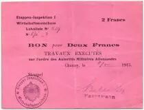 Allemagne 2 Francs Bon - 1 er Arm&eacute;e Allemande