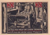 Allemagne 20 Pfennig - Forst (Lausitz) - Notgeld - 1921