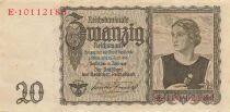Allemagne 20 Reichsmark - Reichsbanknote - 16-06-1939 - P.185