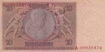 Allemagne 20 Reichsmark - Werner Von Siemens - 1929 - Série A - P.180a