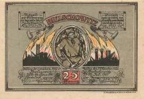 Allemagne 25 Pfennig - Bielschowitz - 1921 - Notgeld