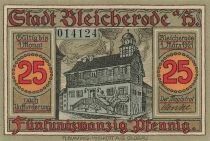Allemagne 25 Pfennig - Bleicherode - 1921 - Notgeld
