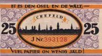 Allemagne 25 Pfennig - Crefeld - Notgeld - 1921