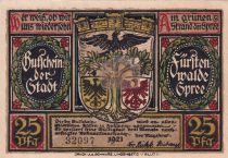 Allemagne 25 Pfennig - Fürstenwalde - Notgeld - 1921
