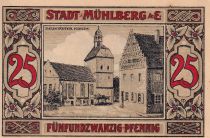 Allemagne 25 Pfennig - Mühlberg - Notgeld - 1921