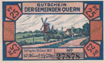 Allemagne 25 Pfennig - Quern - Notgeld - 1921