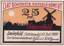 Allemagne 25 Pfennig - Steinfeld - Notgeld - 1921