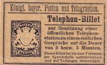 Allemagne 25 Pfennig - Telephon-Billet