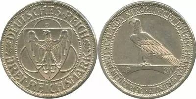 Allemagne 3 Reichsmark Aigle