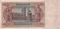 Allemagne 5 Reichsmark - Jeune homme - 1942 - Lettre L - P.186
