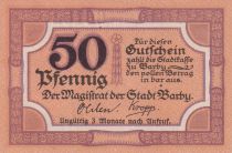 Allemagne 50 Pfennig - Barby - Notgeld - 1921