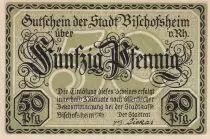 Allemagne 50 Pfennig - Bischolsheim v. Rh&ouml;n - Notgeld - 1921