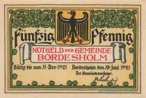Allemagne 50 Pfennig - Bordesholm - 1921 - Notgeld