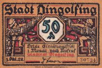 Allemagne 50 Pfennig - Dingolfing - Notgeld - 1920