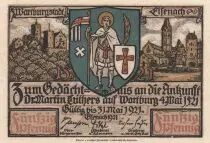 Allemagne 50 Pfennig - Eifenach - Notgeld - 31-05-1921 - SPL