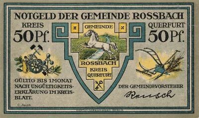 Allemagne 50 Pfennig - Rossbach - Notgeld