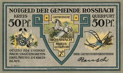 Allemagne 50 Pfennig - Rossbach - Notgeld