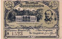Allemagne 50 Pfennig - Sonderhausen - Notgeld - 1921