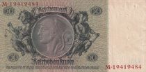 Allemagne 50 Reichsmark - David Hansemann - 1933 - Série M