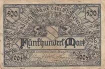 Allemagne 500 mark - Etat de Mannheim - Num&eacute;ro 013149 - 1922