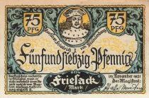 Allemagne 75 Pfennig - Friesack - 1921 - Notgeld