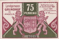 Allemagne 75 Pfennig - Grundhuf in Angeln - Notgeld - 1921