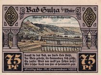 Allemagne 75 Pfennig - Sulza - Notgeld - 1921