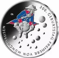 Allemagne Baron de M&uuml;nchhausen - 20 Euros BE Argent Couleur Allemagne 2020