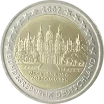 Allemagne Blister BU 5 x 2 Euros Comm&eacute;mo. Allemagne 2007 - Mecklenbourg  Pom&eacute;ranie occidentale (les 5 ateliers)