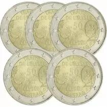 Allemagne COFFRET BE 5 x 2 Euros Comm&eacute;mo. Allemagne 2013 - Trait&eacute; de l\'Elys&eacute;e (les 5 ateliers)