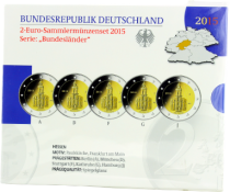 Allemagne COFFRET BE 5 x 2 Euros Commémo. Allemagne 2015 - Hesse (les 5 ateliers)