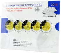 Allemagne COFFRET BE 5 X 2 Euros Comm&eacute;mo. Allemagne 2018 - Berlin