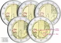 Allemagne COFFRET BE 5 X 2 Euros Comm&eacute;mo. Allemagne 2020 - G&eacute;nuflexion de Varsovie (5 ateliers)