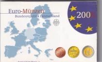 Allemagne Coffret BE Euro 2006 - 1 centime &agrave; 2 euros + 2 euros comm&eacute;morative - Atelier J