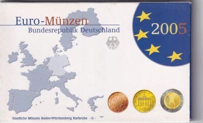 Allemagne Coffret BU Euro 2005 - 1 centime � 2 euros - Atelier G